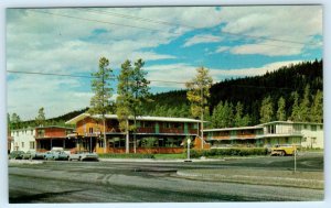 JASPER, ALBERTA Canada ~ Roadside MOUNT ROBSON MOTEL c1960s Cars Postcard