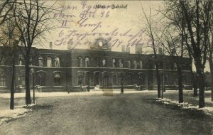 latvia russia, JELGAVA MITAU, Railway Station (1915) Postcard