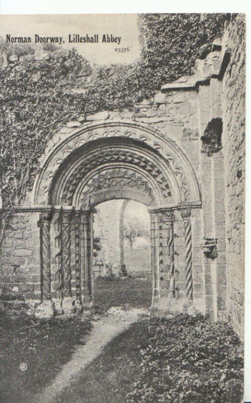 Shropshire Postcard - Norman Doorway - Lilleshall Abbey - Ref 15873A