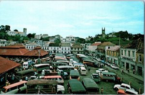 Main Square and Market Place St Georges Grenada West Indies Postcard Posted 1981