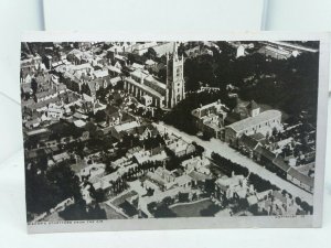 Vintage Postcard Aerial View of Bishops Stortford Essex 1950s