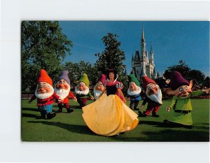 Postcard Snow White And The Seven Dwarfs, Walt Disney World, Orlando, Florida