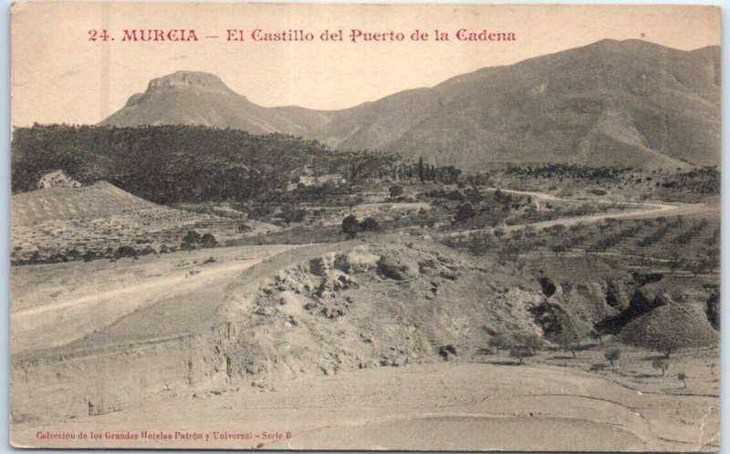 Postcard - El Castillo del Puerto de la Cadena - Murcia, Spain