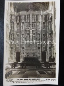 c1920's RP - The Great Screen, St. Albans Abbey