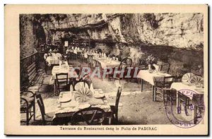 Padirac - Terrace's Well Restaurant - Old Postcard