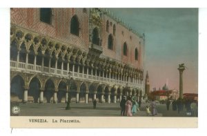 Italy - Venice (Venezia). La Piazzetta (Little Square) RPPC