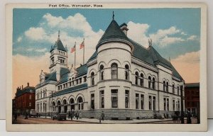 Worcester Massachusetts Post Office Vintage J.L. Williams Postcard C16