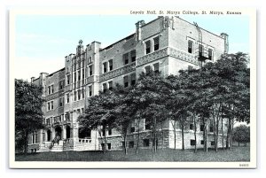 Loyola Hall St. Mary's College St. Mary's Kansas Postcard