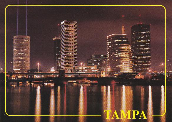 Downtown at Night Tampa Florida