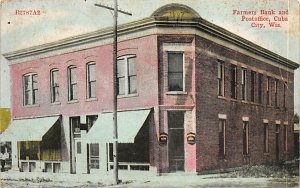 Farmers Bank Post Office Cuba City WI 