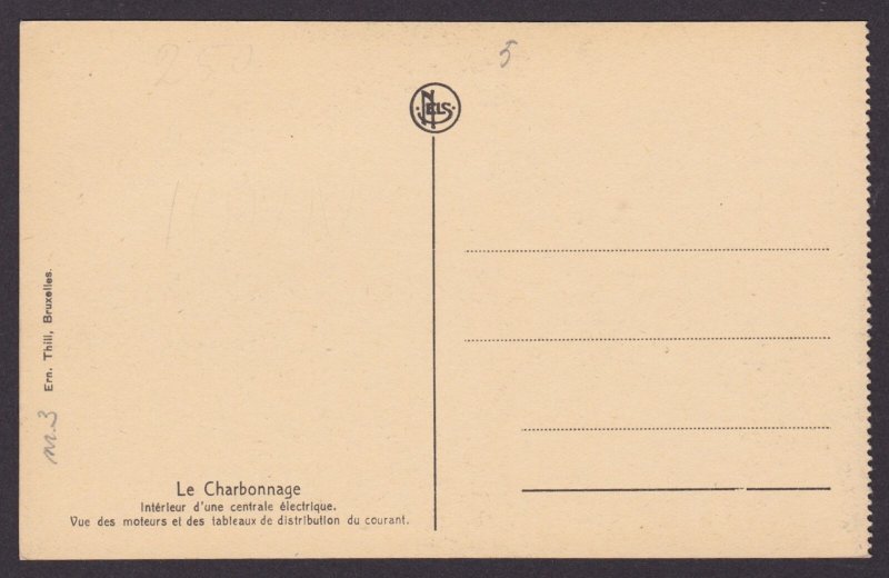 BELGIUM, Vintage postcard, Le Charbonnage (Coaling)