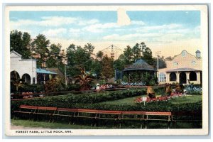 c1930's Forest Park Flowers Garden Little Rock Arkansas AR Vintage Postcard
