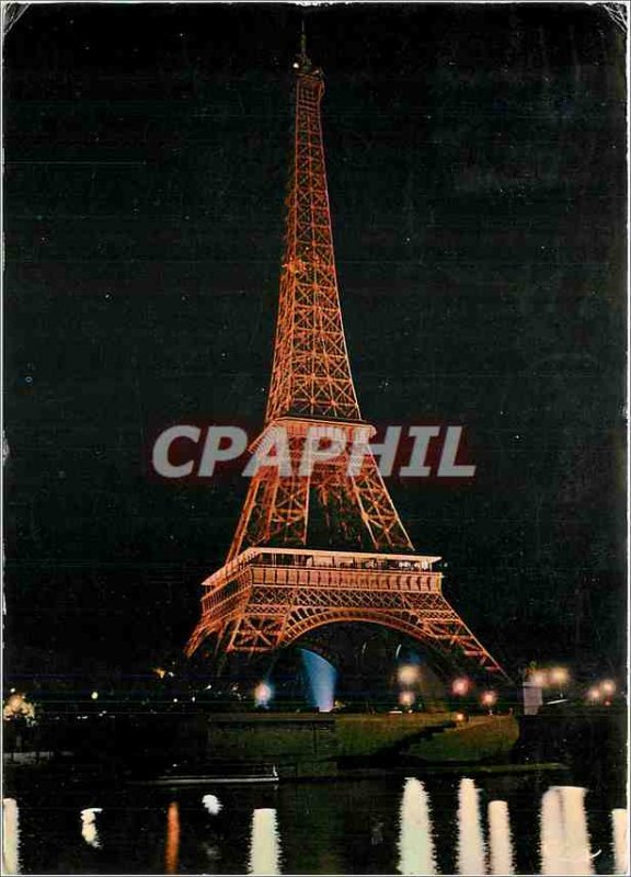 Modern Postcard Paris Eiffel Tower the