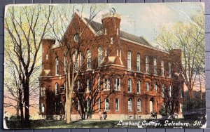 Vintage Postcard 1910 Lombard College, Galesburg, Illinois (IL)