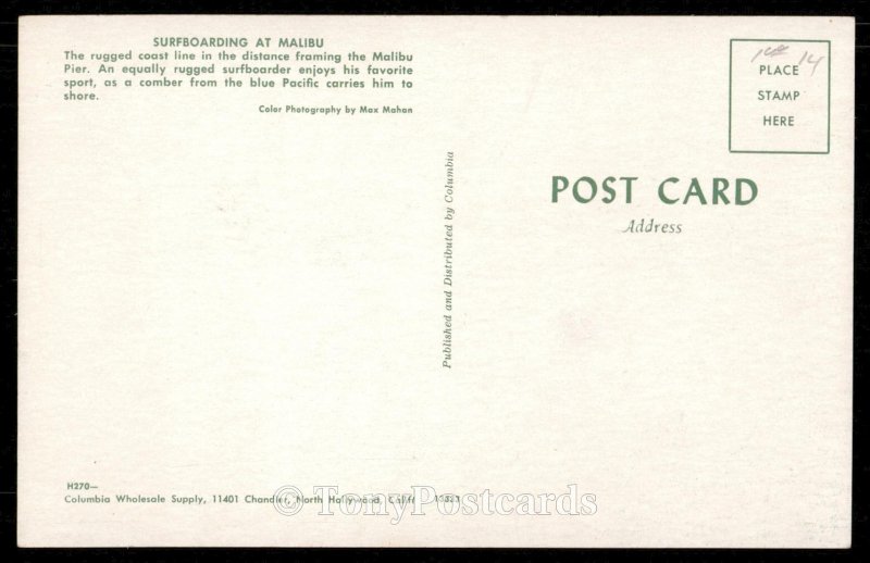 Surfboarding at Malibu