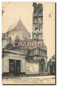 Postcard Ancient Ruins of the Great War Arras Ursuline Church Rue Gambetta