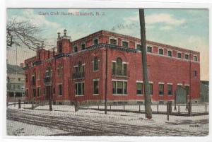 Clark Club House Elizabeth New Jersey 1910 postcard