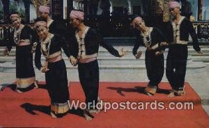 Meo Dancing Northern Thailand Thailand Postcard