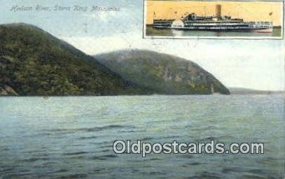 Hudson River Storm King Mountains, New York, NY USA Steam Ship 1909 small tea...