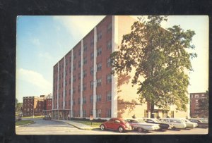 ELYRIA OHIO MEMORIAL GENERAL HOSPITAL VOLKSWAGEN BUG OLD CARS POSTCARD