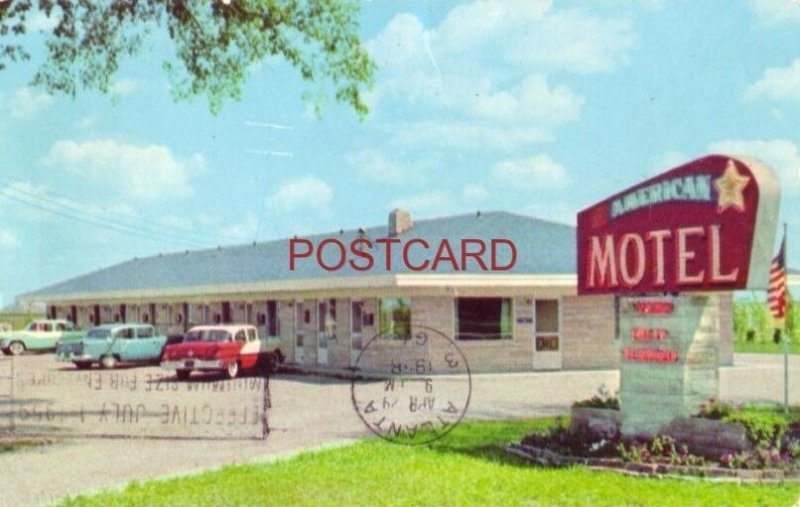 1958 AMERICAN MOTEL on US 41 KENTLAND, IN. Mr & Mrs E G Goyette, Owner