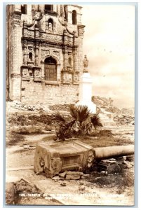 c1940's The Palace Of The Bishop Of Monterey Mexico RPPC Photo Unposted Postcard 