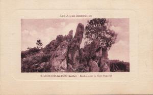 BF11970 st leonard des bois sarthe rochers sur le haut  france front/back image