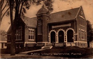 Maine Waterville Public Library 1908