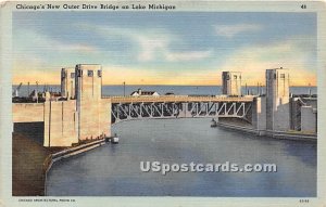 New Outer Drive Bridge - Lake Michigan, Illinois IL  