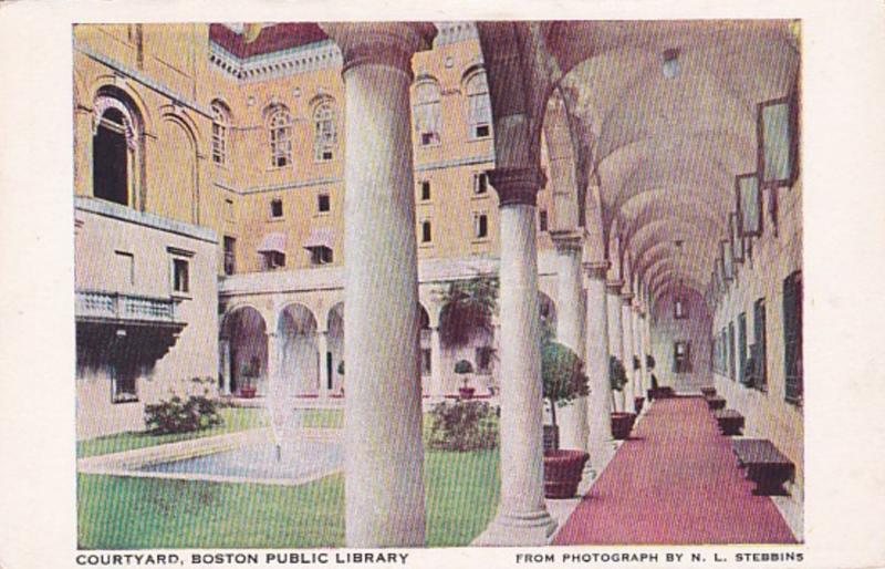 Massachusetts Boston Public Library Courtyard