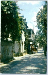 Postcard - Romantic Aviles Street - St. Augustine, Florida