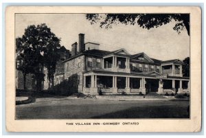 c1910's The Village Inn Hotel Scene Street Grimsby Ontario Canada Postcard