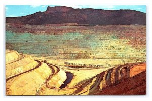 Open Pit Copper Mine Santa Rita New Mexico Postcard