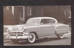 1954 CHEVROLET BEL AIR SPORT COUPE '54 CHEVY CAR DEALER ADVERTISING POSTCARD