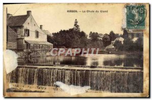 Old Postcard Hirson Downfall Of Gland