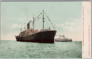 Steamship Minnesota Puget Sound Washington Edward H Mitchell Postcard H83
