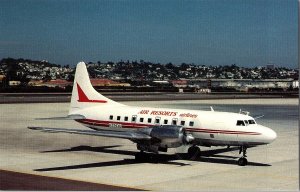 Air Resorts Airlines Convair CV-580 Airplane Photochrome Postcard