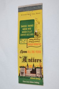 The Antlers Colorado Springs 20 Front Strike Matchbook Cover