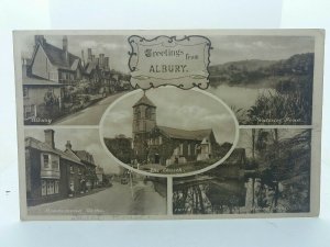 Albury Multiview Vintage Friths Postcard 1950 Drummond Arms Hotel Waterloo Pond