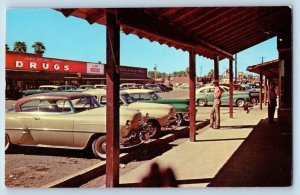 Scottdale Arizona AZ Postcard Business Center Classic Cars 1960 Vintage Unposted