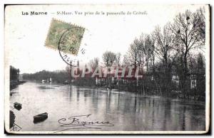 Old Postcard Marne St Maur View from the bridge of Creteil