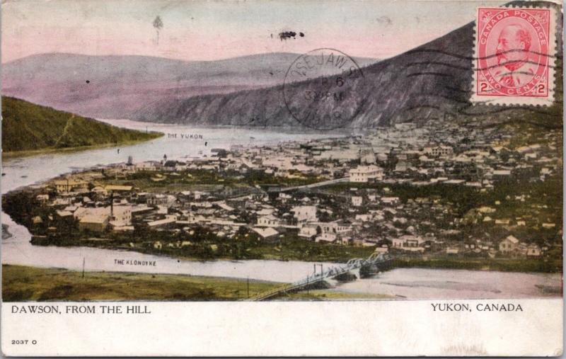 Dawson City Yukon YT Canada c1908 Antique Postcard E27