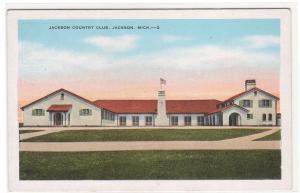 Jackson Country Club Jackson Michigan 1920c postcard