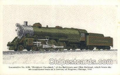 President Cleveland, Chicago, IL USA Train, Trains, Locomotive  Unused 