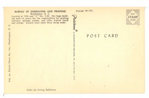 DC - Washington. Bureau of Engraving & Printing 