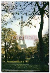 Old Postcard Paris Eiffel Tower
