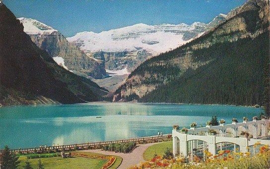 Canada Lake Louise Mount Lefroy and Victoria Glacier Banff National Park Alberta