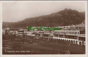 Yemen Postcard - Aden - Esplanade Road, Crater   RS34245
