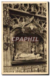 Postcard Old La Douce France Bourg Ain Brou Church Mausoleum of Margaret of B...