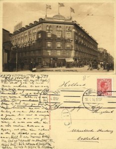 denmark, COPENHAGEN KØBENHAVN, Hotel Cosmopolite (1914) Postcard